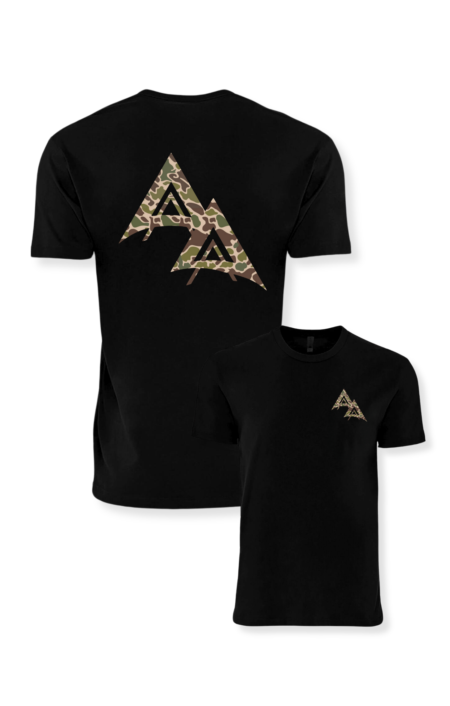 APA DUCK CAMO TEE - BLACK