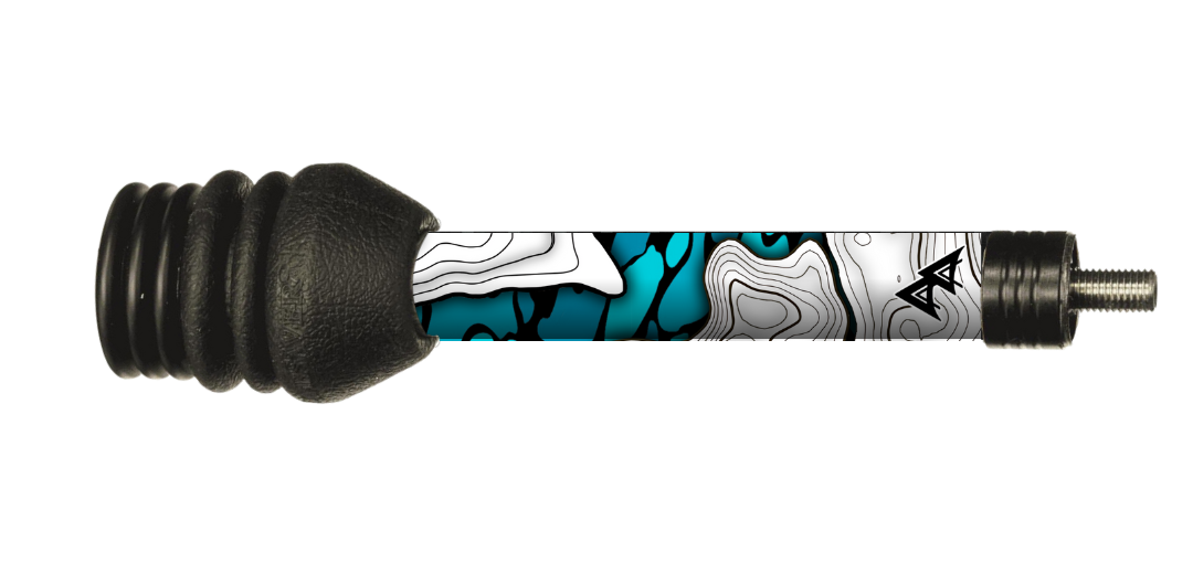 APA STABILIZER WRAP LAKE TOPO SERIES - DUCK CAMO - TEAL/BLACK
