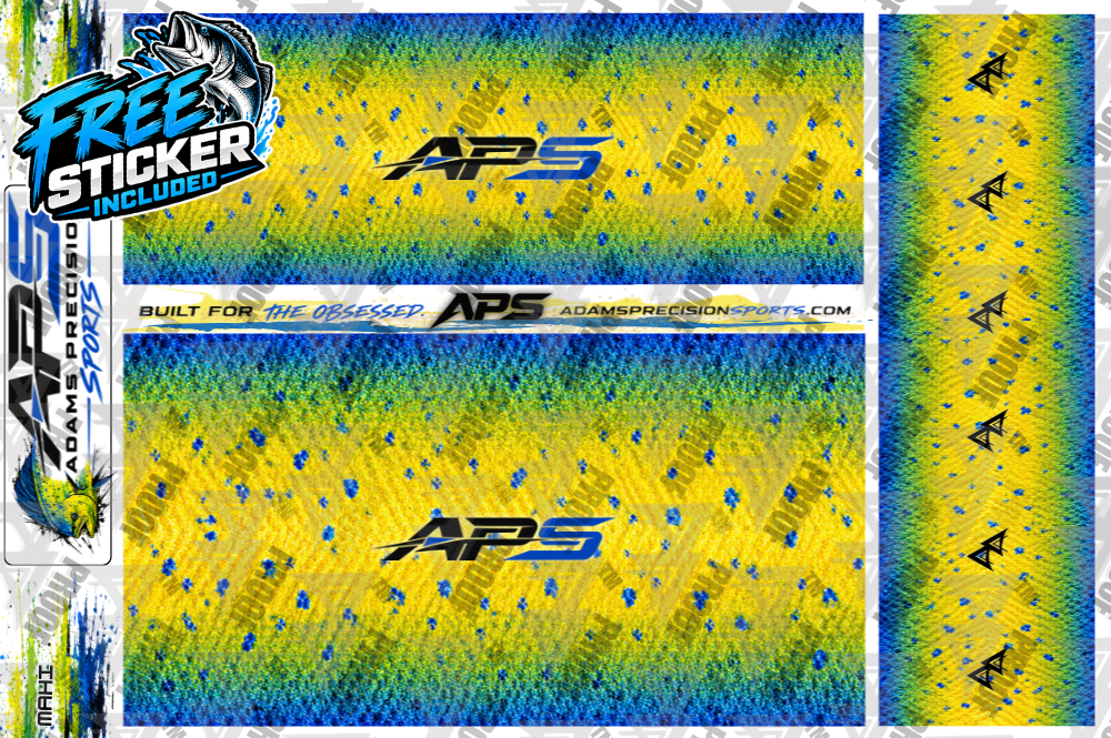 AP Sports Rod Wrap Pack - MAHI-MAHI / DORADO