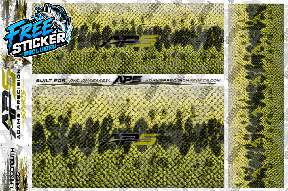 AP Sports Rod Wrap Pack - LARGEMOUTH BASS