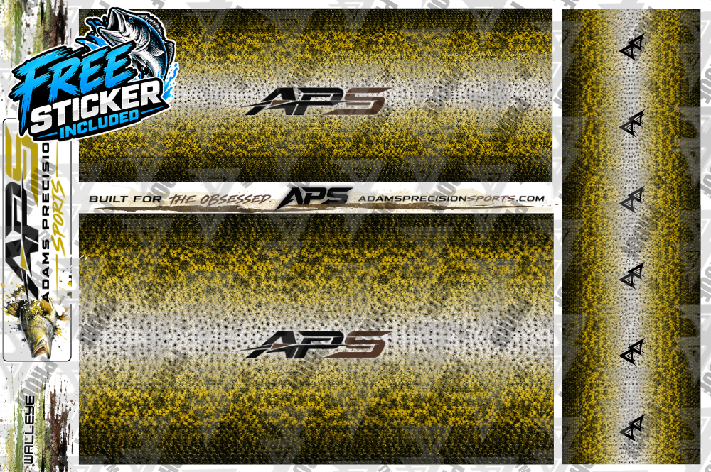 AP Sports Rod Wrap Pack - WALLEYE