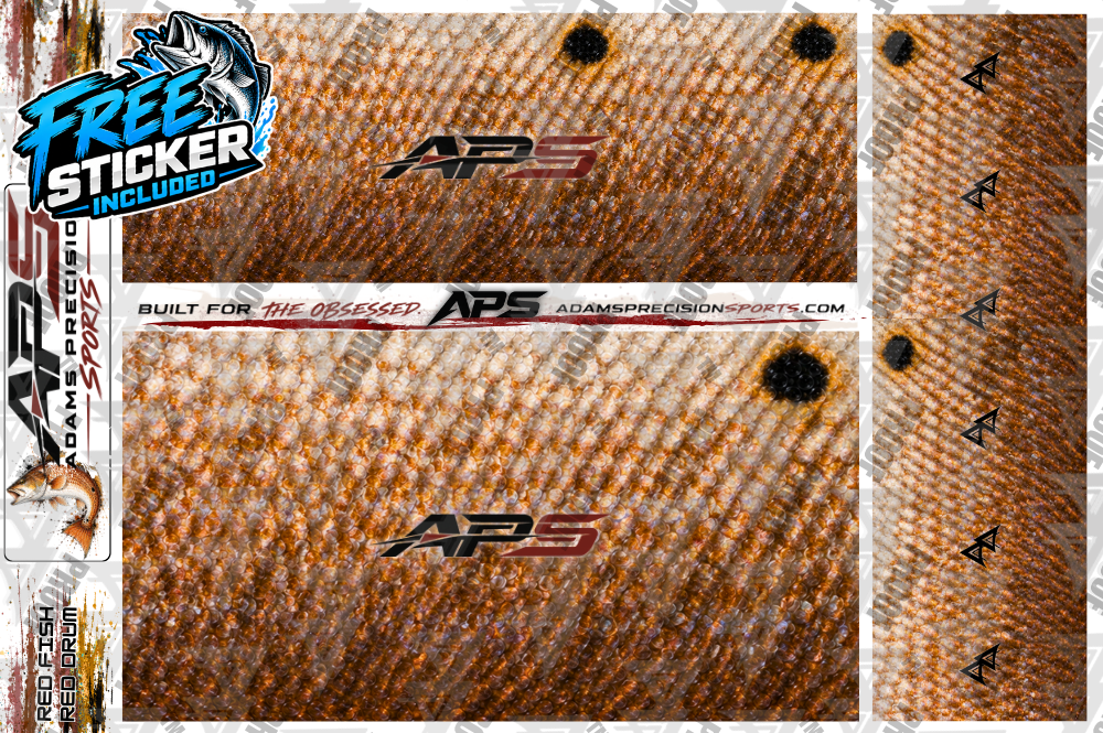 AP Sports Rod Wrap Pack - RED FISH / RED DRUM