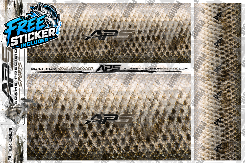 AP Sports Rod Wrap Pack - BLACK DRUM
