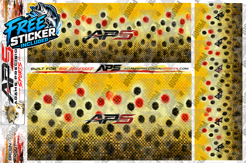 AP Sports Rod Wrap Pack - BROWN TROUT