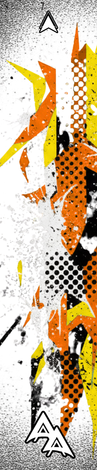 APA PATTERNS SERIES ARROW WRAPS - AI GEN ORANGE | YELLOW TWO UBUILD KIT™
