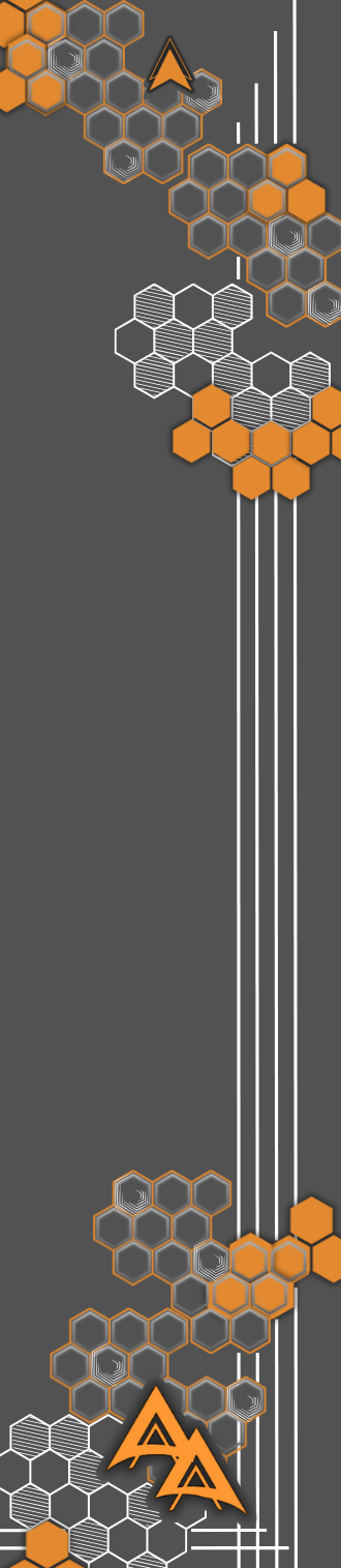 HONEYCOMB HEX ORANGE SIZE: 1