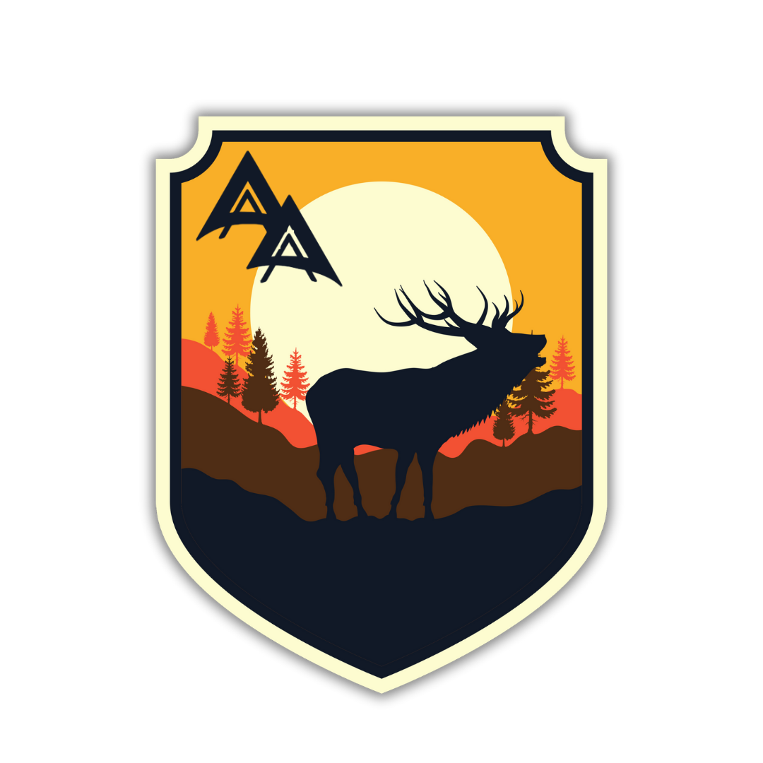 APA Elk Sunset Sticker