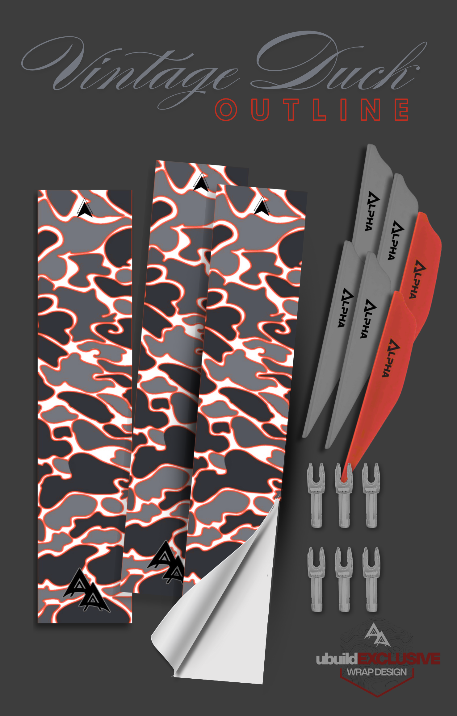 VINTAGE DUCK | OUTLINE RED ubuild™ KIT