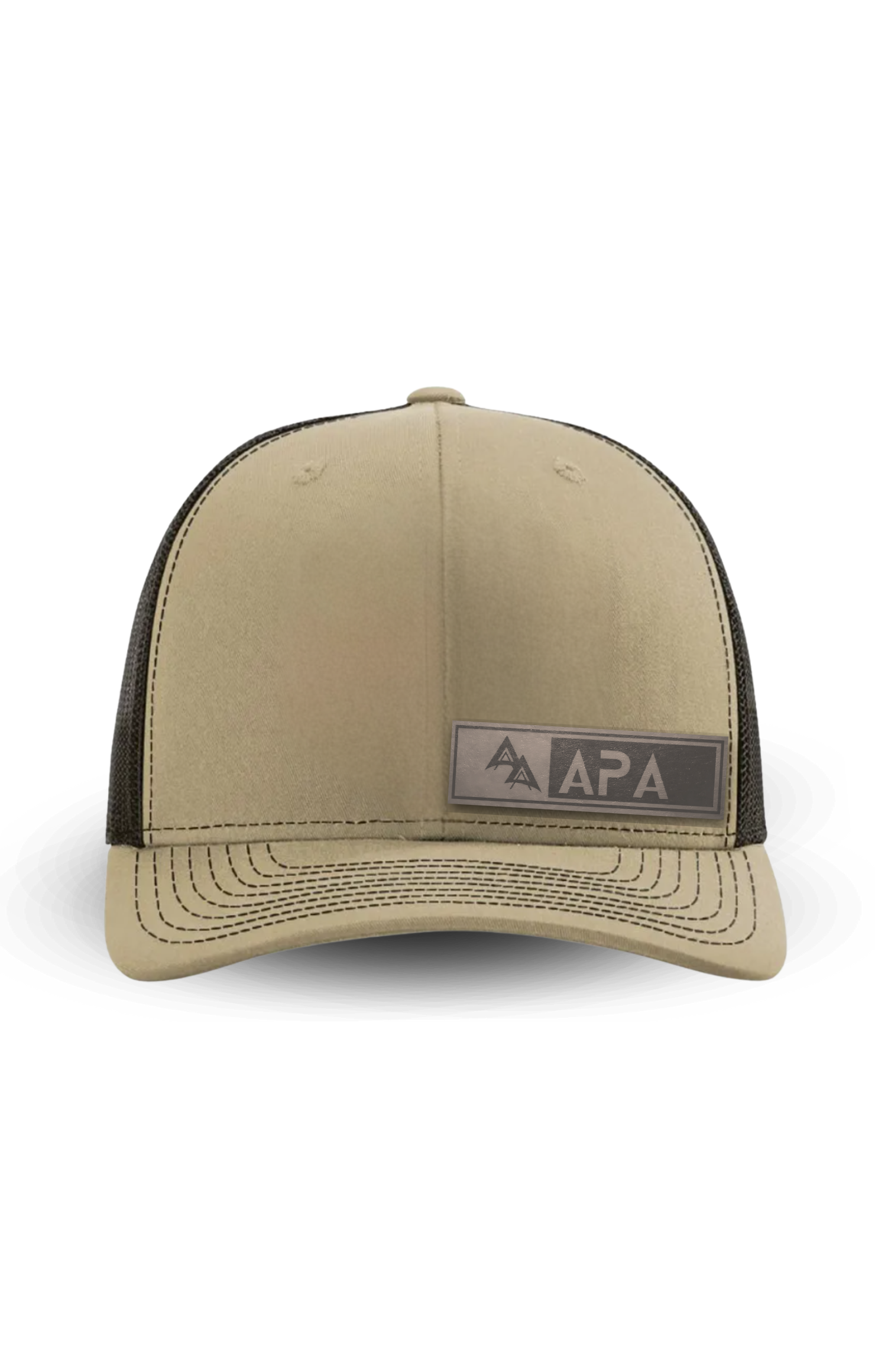 APA RICHARDSON 112 HAT - APA LOGO RECTANGLE PATCH SIDE SAND | KHAKI/COFFEE