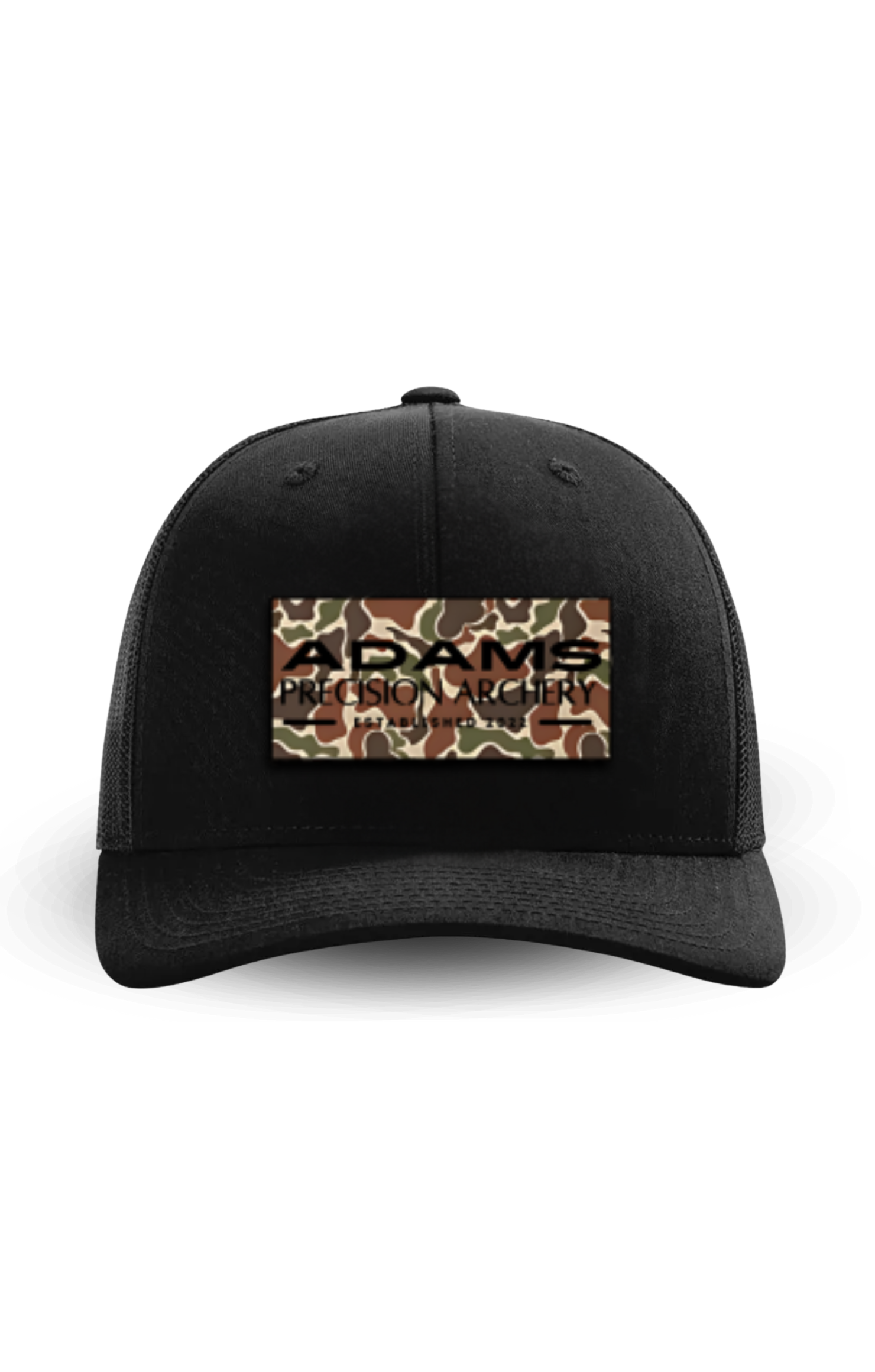 APA RICHARDSON 112 HAT - TRADITIONAL DUCK PATCH RECTANGLE | BLACK/CHARCOAL