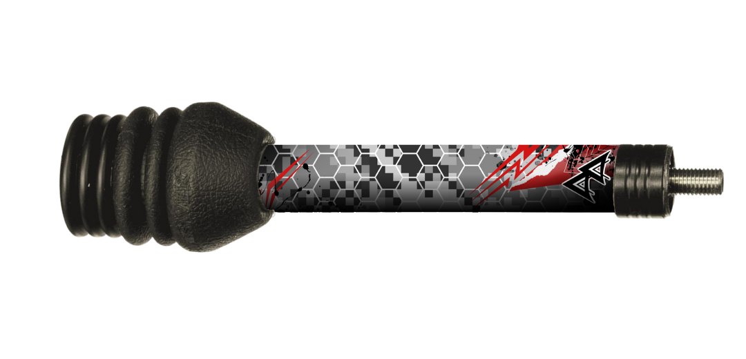 APA STABILIZER WRAP - ABSTRACT DIGITAL GREY - RED