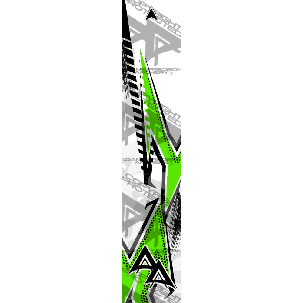 ABSTRACT BLADE SERIES ARROW WRAPS - GREEN MATTE (STANDARD)