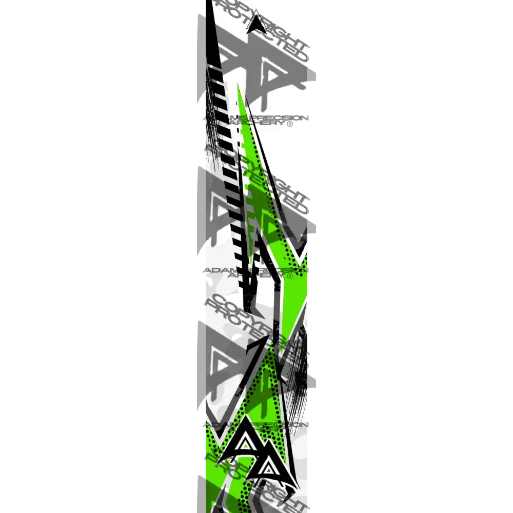 ABSTRACT BLADE SERIES ARROW WRAPS - GREEN MATTE (STANDARD)