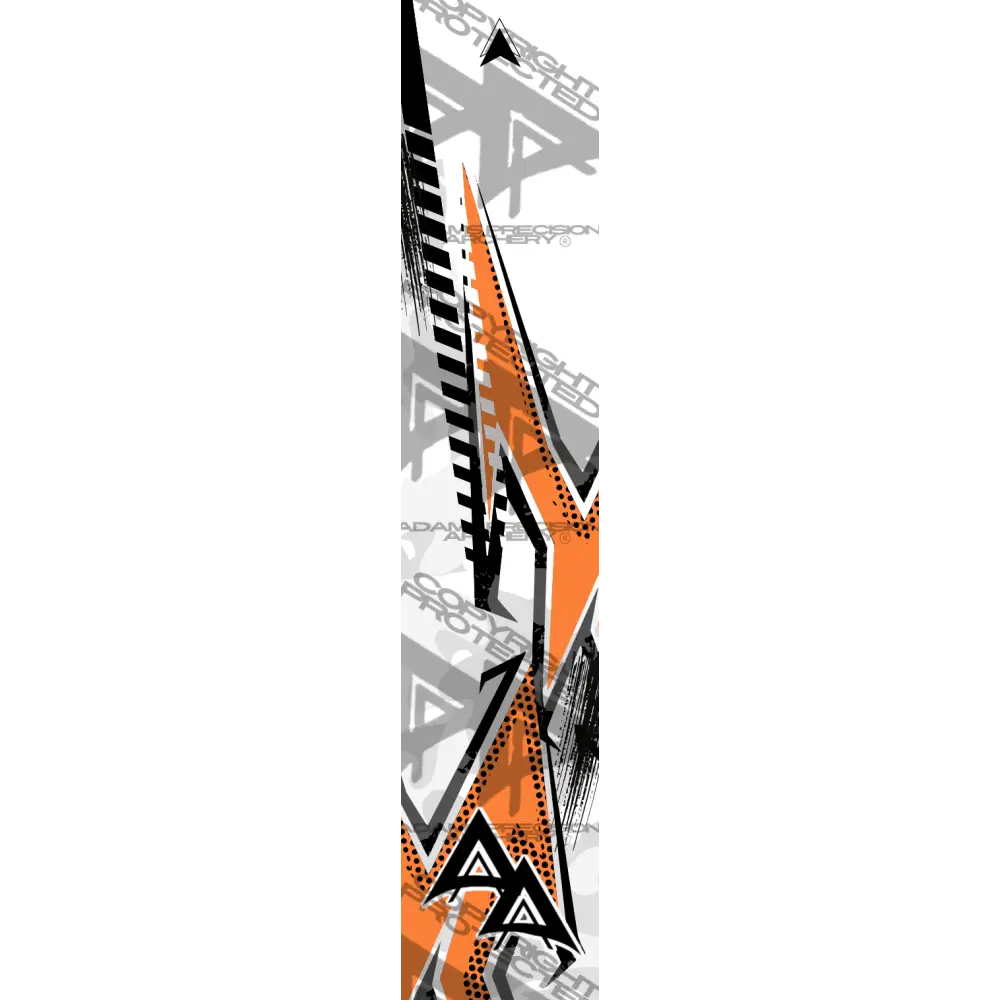 ABSTRACT BLADE SERIES ARROW WRAPS - ORANGE MATTE (STANDARD)