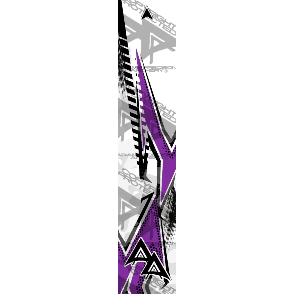 ABSTRACT BLADE SERIES ARROW WRAPS - PURPLE MATTE (STANDARD)