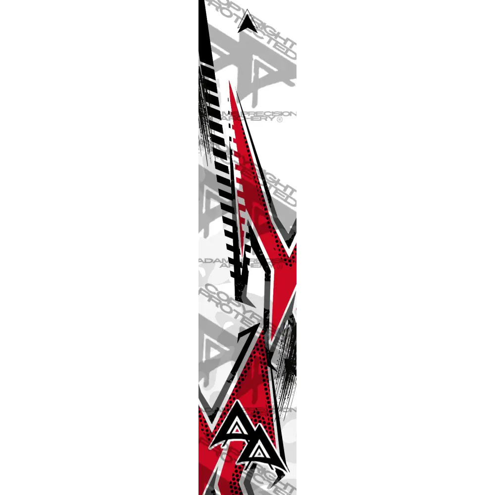 ABSTRACT BLADE SERIES ARROW WRAPS - RED MATTE (STANDARD)