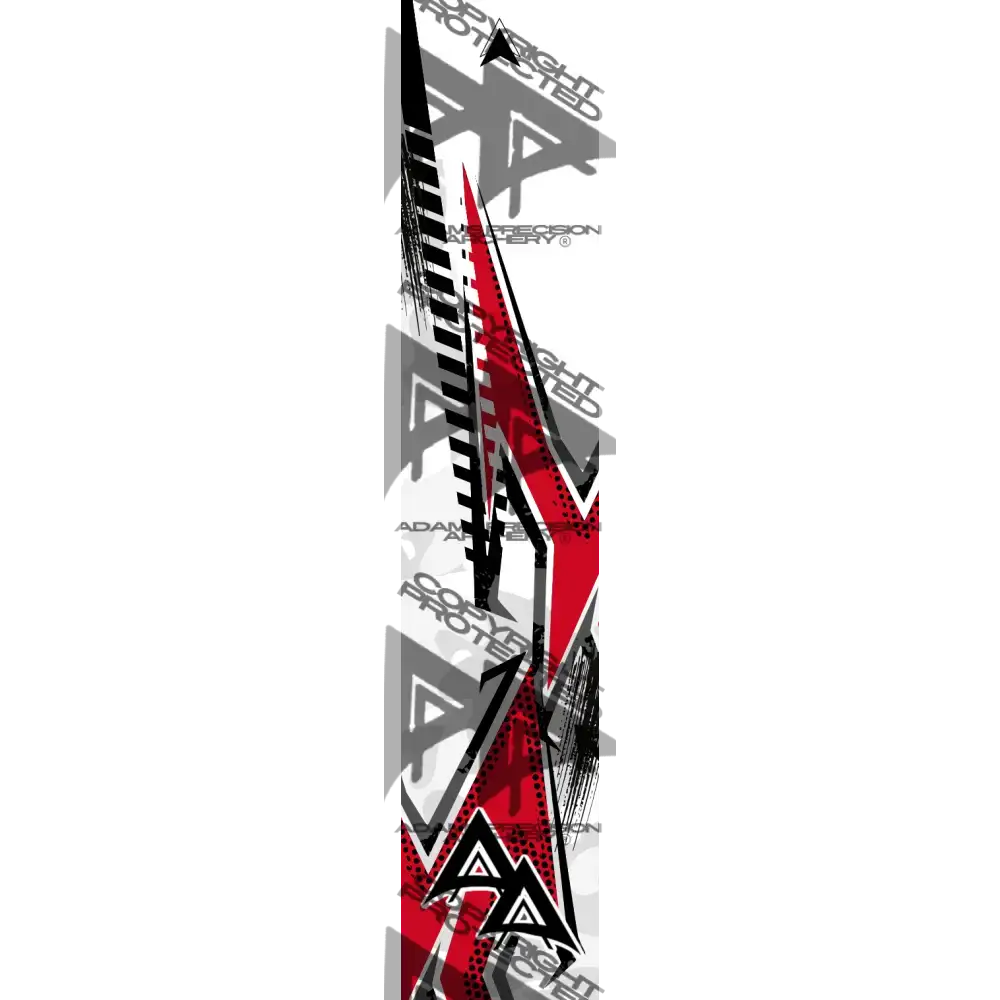 ABSTRACT BLADE SERIES ARROW WRAPS - RED MATTE (STANDARD)