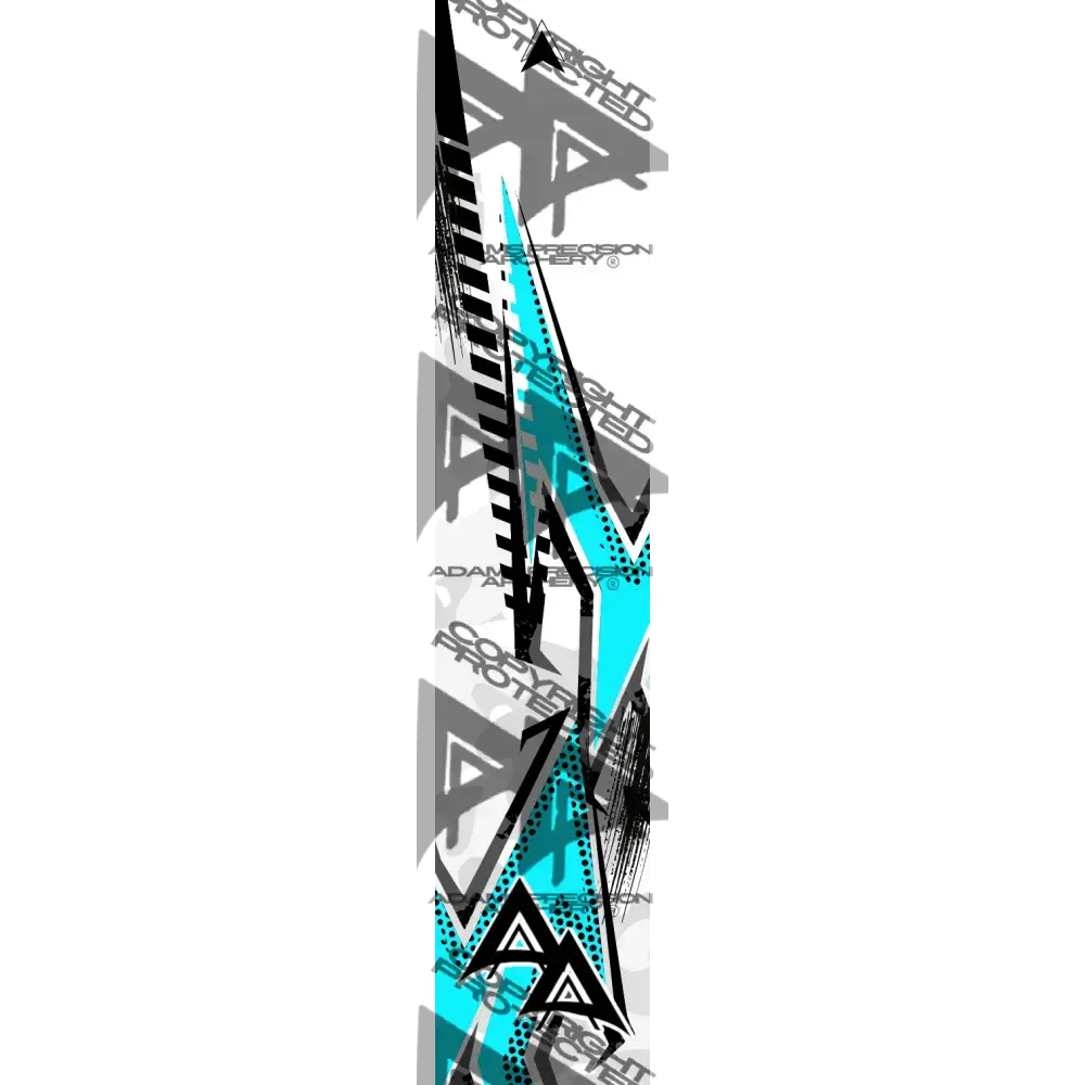 ABSTRACT BLADE SERIES ARROW WRAPS - TEAL MATTE (STANDARD)