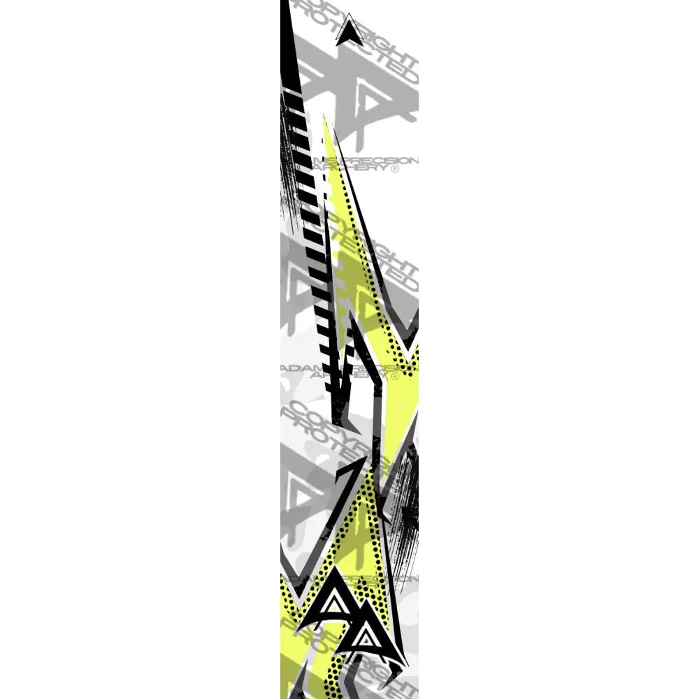 ABSTRACT BLADE SERIES ARROW WRAPS - YELLOW MATTE (STANDARD)