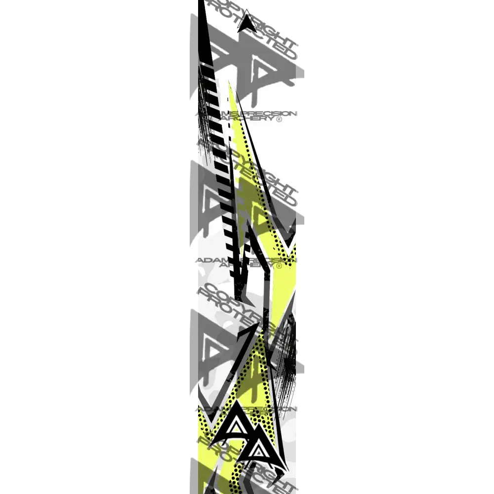 ABSTRACT BLADE SERIES ARROW WRAPS - YELLOW MATTE (STANDARD)