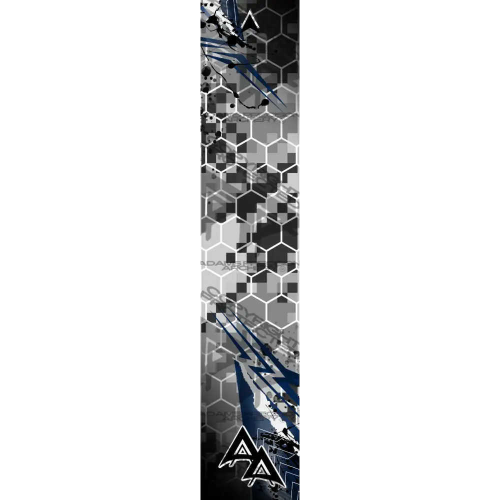 ABSTRACT DIGITAL GREY SERIES ARROW WRAPS - NAVY MATTE (STANDARD)