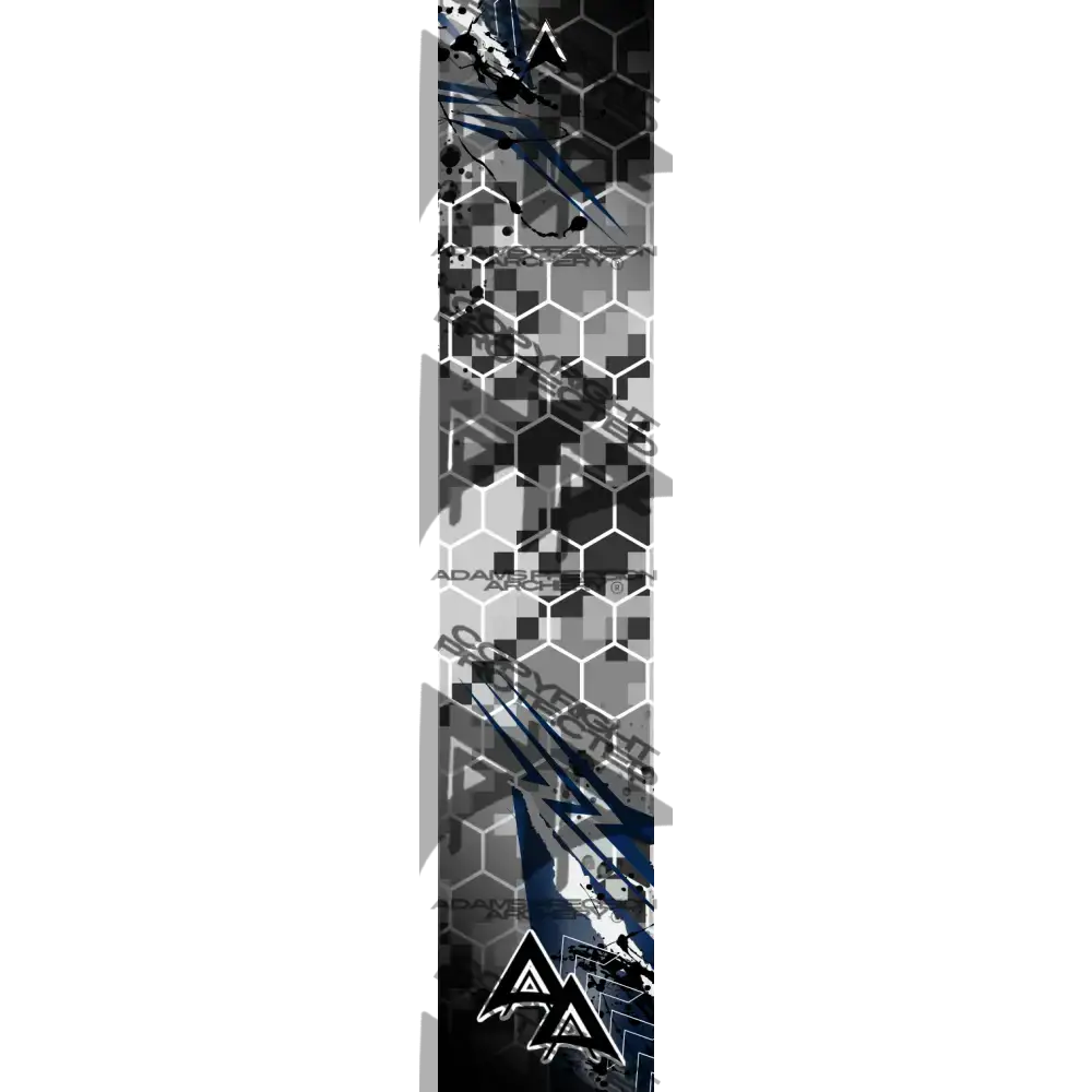 ABSTRACT DIGITAL GREY SERIES ARROW WRAPS - NAVY MATTE (STANDARD)