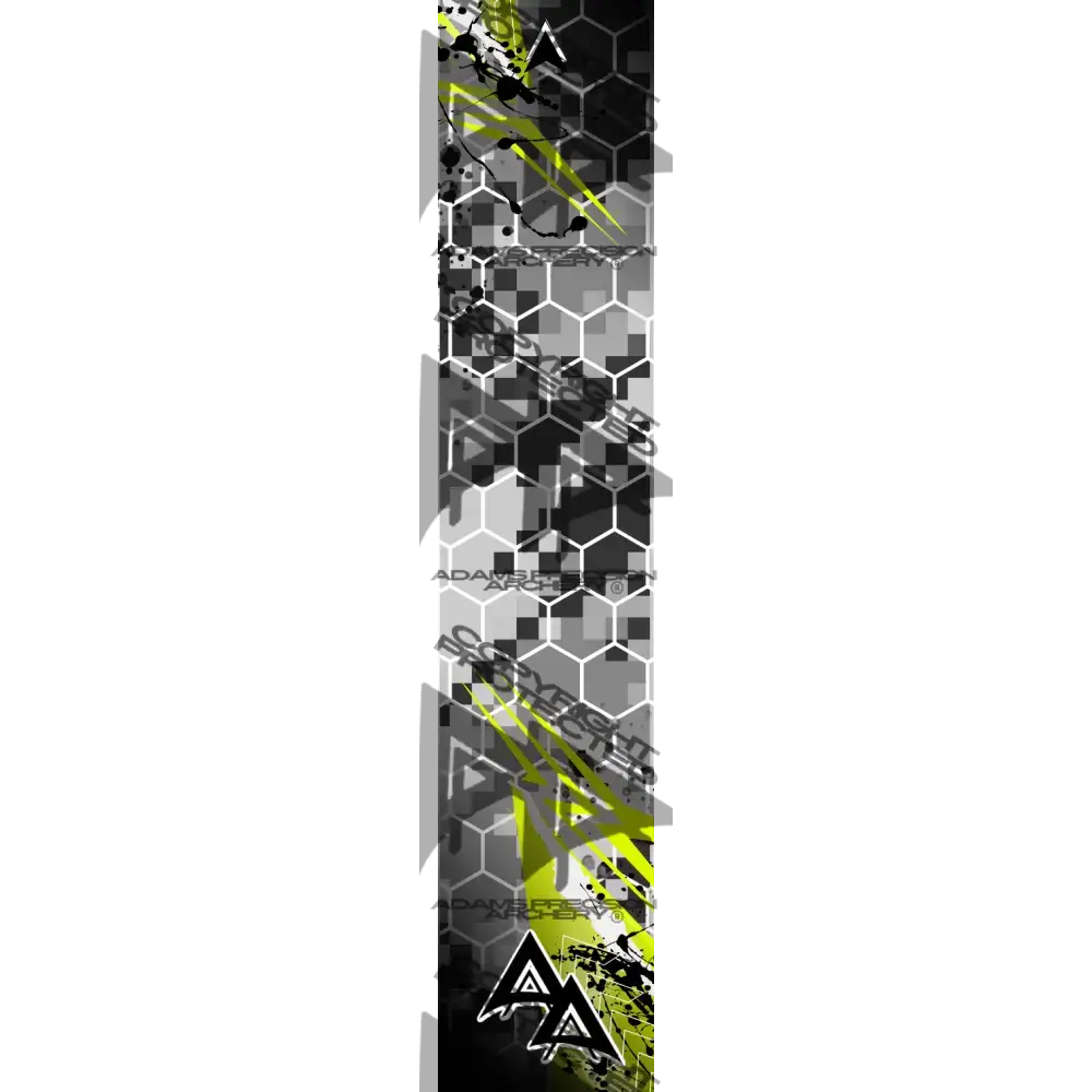 ABSTRACT DIGITAL GREY SERIES ARROW WRAPS - YELLOW MATTE (STANDARD)