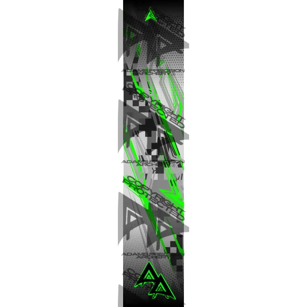 ABSTRACT GRAND PRIX SERIES ARROW WRAPS - GREEN MATTE (STANDARD)