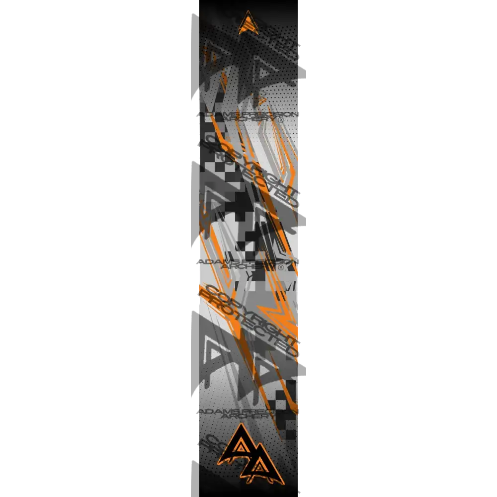 ABSTRACT GRAND PRIX SERIES ARROW WRAPS - ORANGE MATTE (STANDARD)