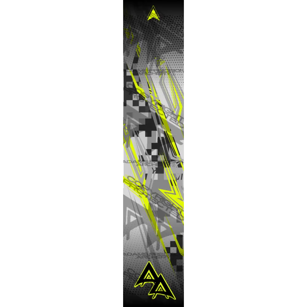 ABSTRACT GRAND PRIX SERIES ARROW WRAPS - YELLOW MATTE (STANDARD)