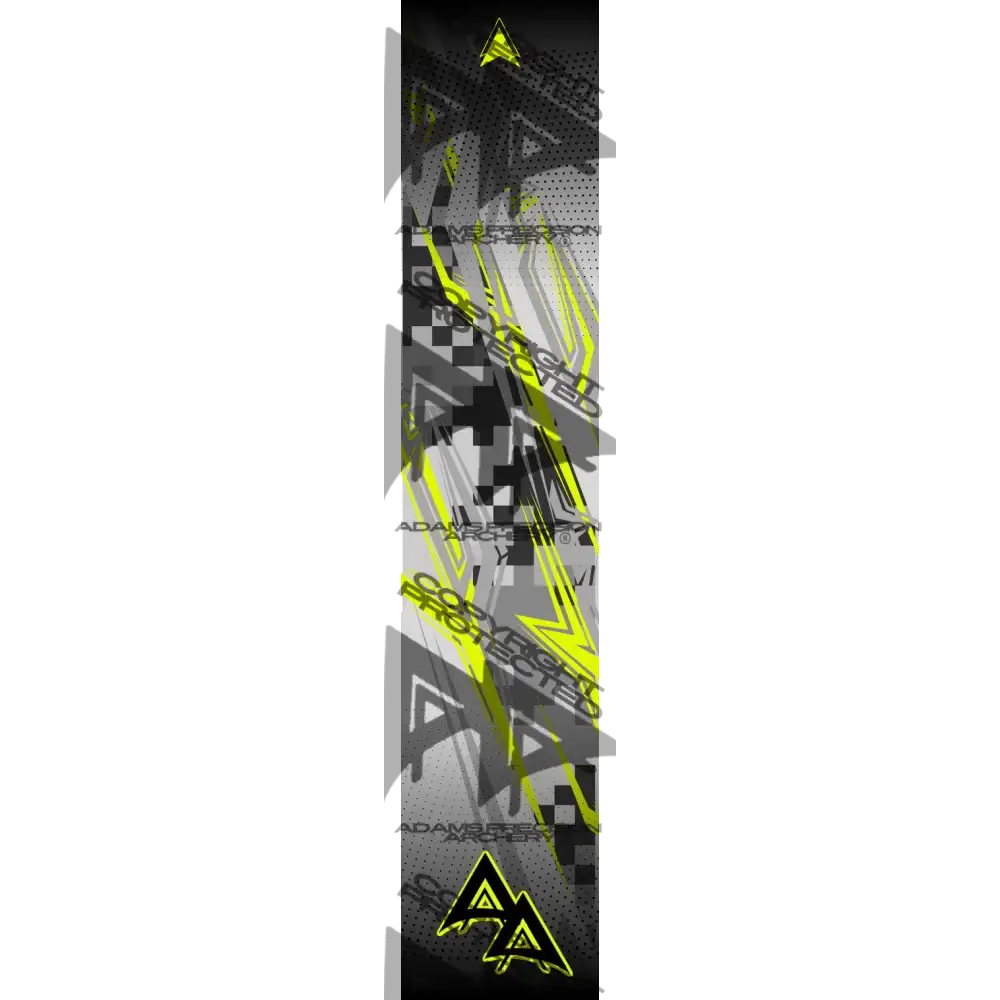 ABSTRACT GRAND PRIX SERIES ARROW WRAPS - YELLOW MATTE (STANDARD)