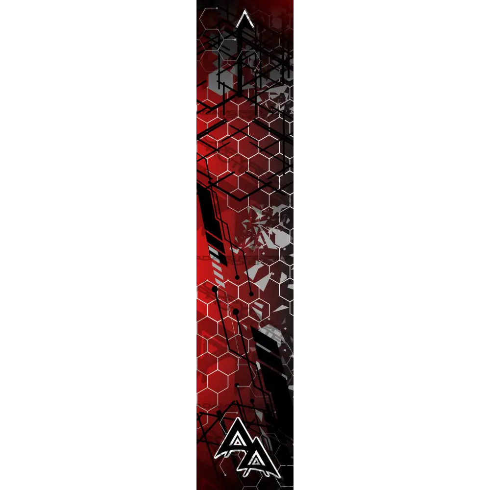 ABSTRACT HEX FADE SERIES ARROW WRAPS - RED MATTE (STANDARD)