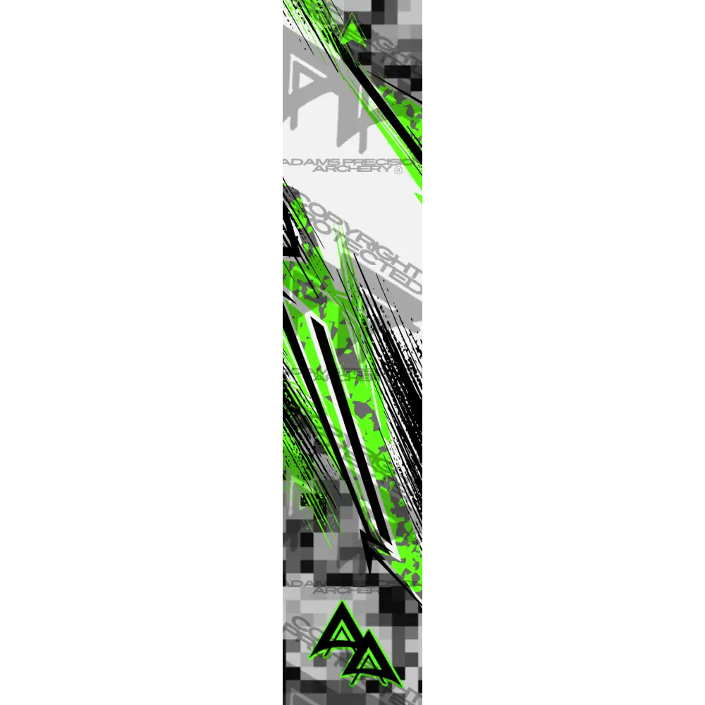 ABSTRACT SHIFTED SERIES ARROW WRAPS - GREEN MATTE (STANDARD)