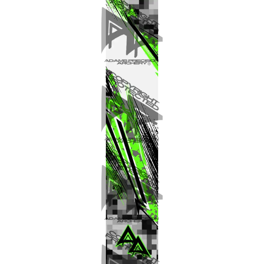 ABSTRACT SHIFTED SERIES ARROW WRAPS - GREEN MATTE (STANDARD)