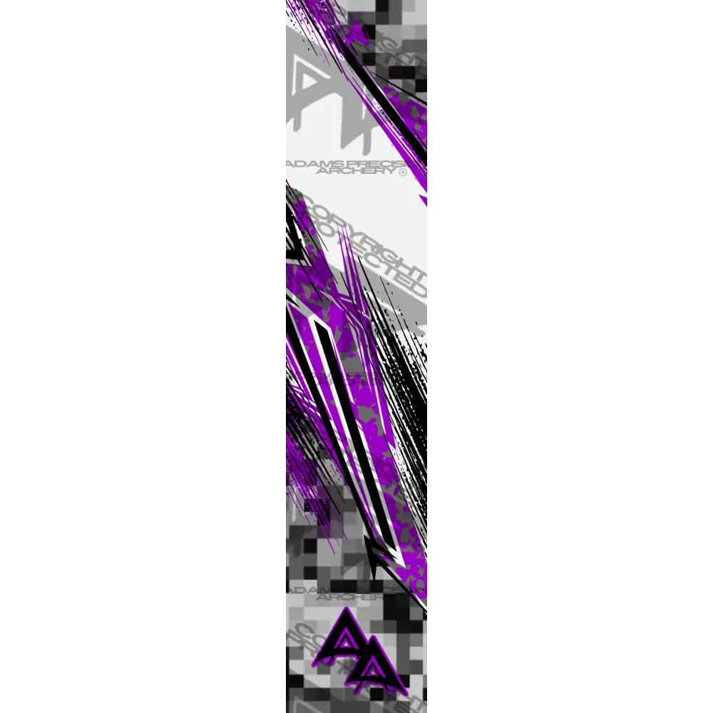 ABSTRACT SHIFTED SERIES ARROW WRAPS - PURPLE MATTE (STANDARD)