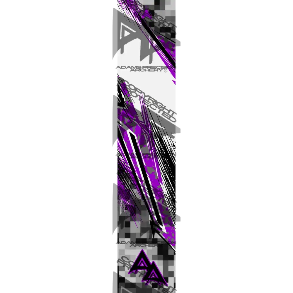 ABSTRACT SHIFTED SERIES ARROW WRAPS - PURPLE MATTE (STANDARD)