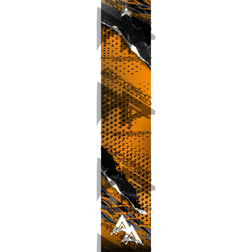 ABSTRACT TORN SERIES ARROW WRAPS - ORANGE MATTE (STANDARD)