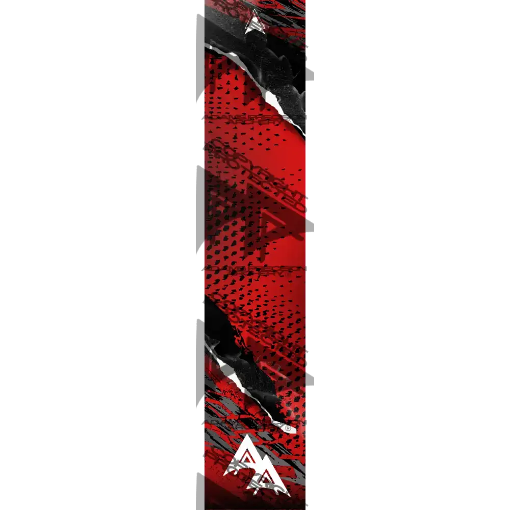 ABSTRACT TORN SERIES ARROW WRAPS - RED MATTE (STANDARD)