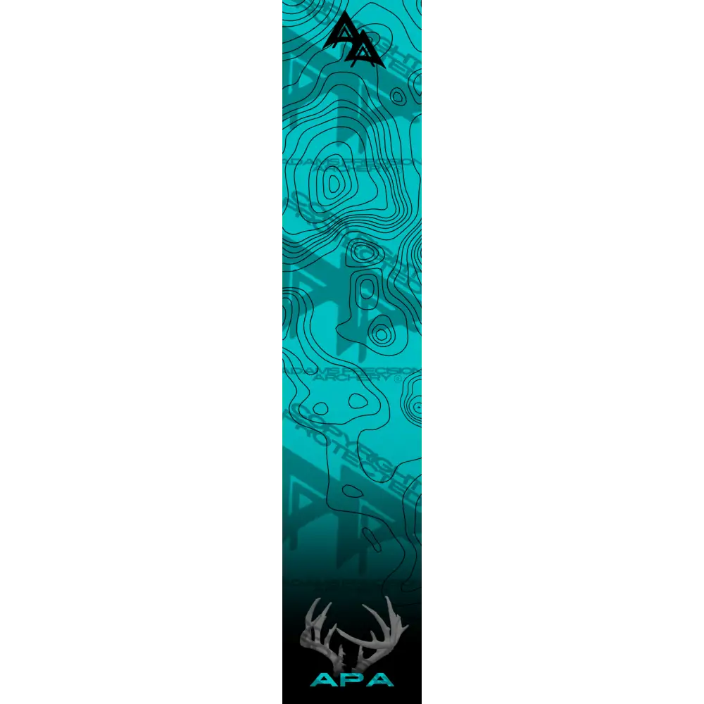 ANTLER TOPO TEAL SIZE: 1’’X5’’ OVERSTOCK