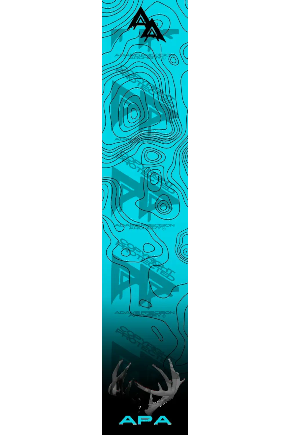 APA ANTLER TOPO SERIES ARROW WRAPS - TEAL