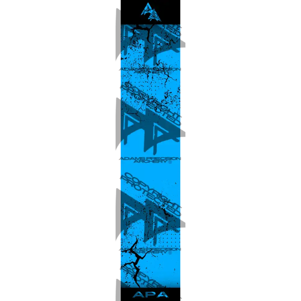APA BLACK SHATTERED SERIES ARROW WRAP BLUE