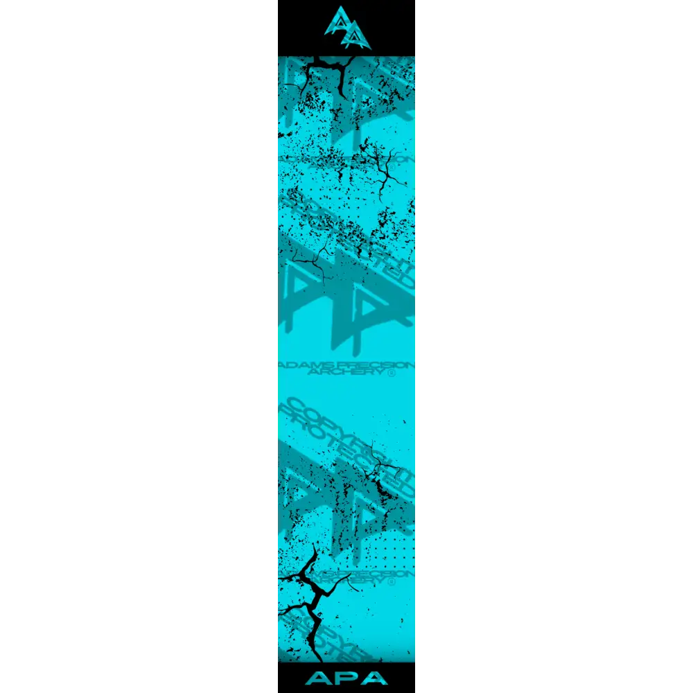 APA BLACK SHATTERED SERIES ARROW WRAP TEAL