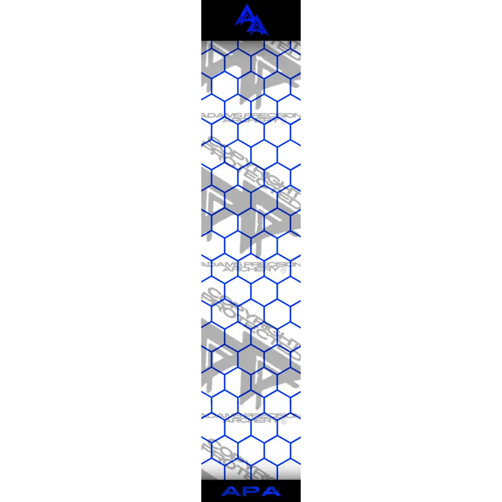 APA BLUE OUTLINE HEX SERIES ARROW WRAP MATTE (STANDARD) APA HEX SERIES