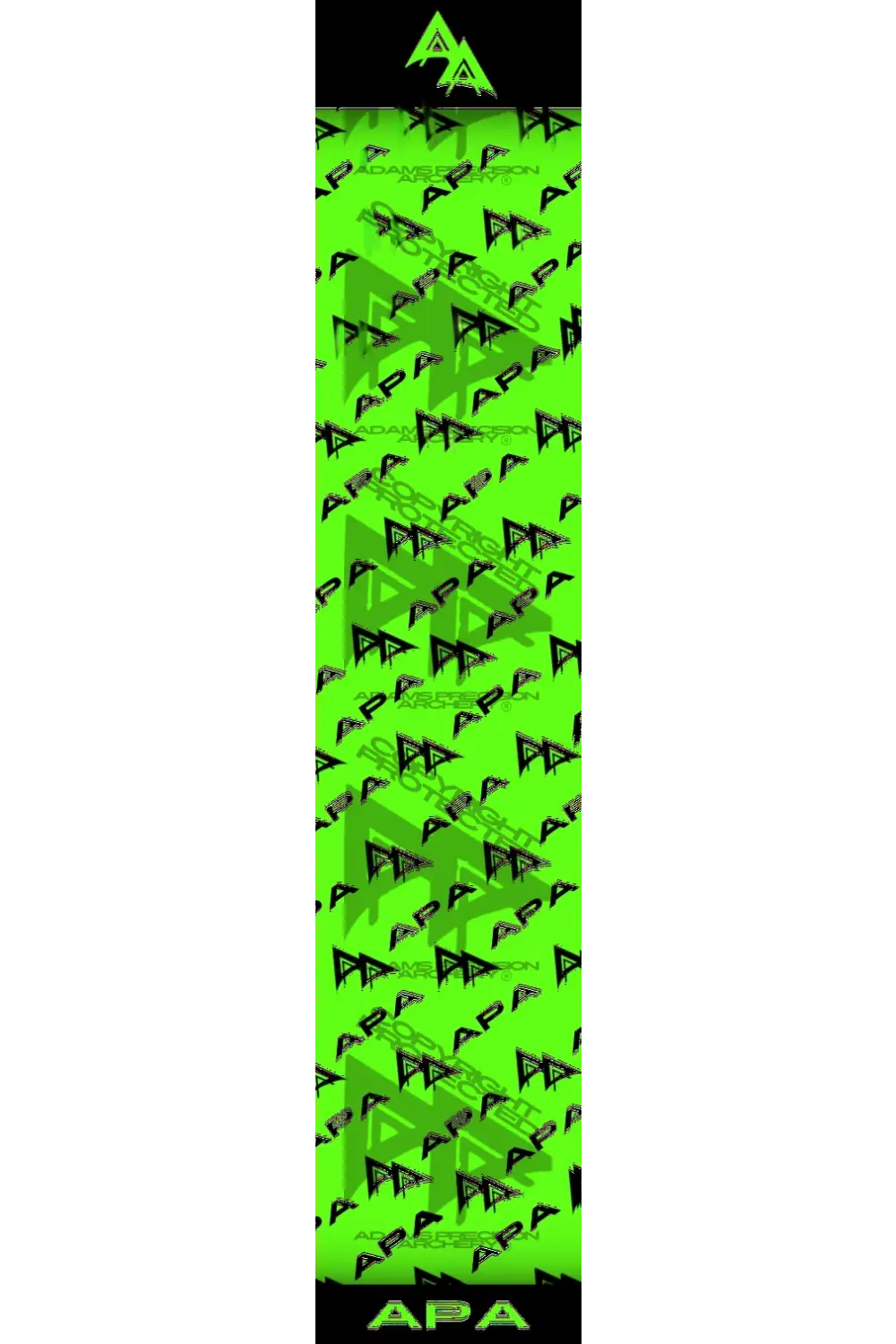 APA BRANDED FLO GREEN ARROW WRAP FLUORESCENT / BANDED APA BRANDED SERIES