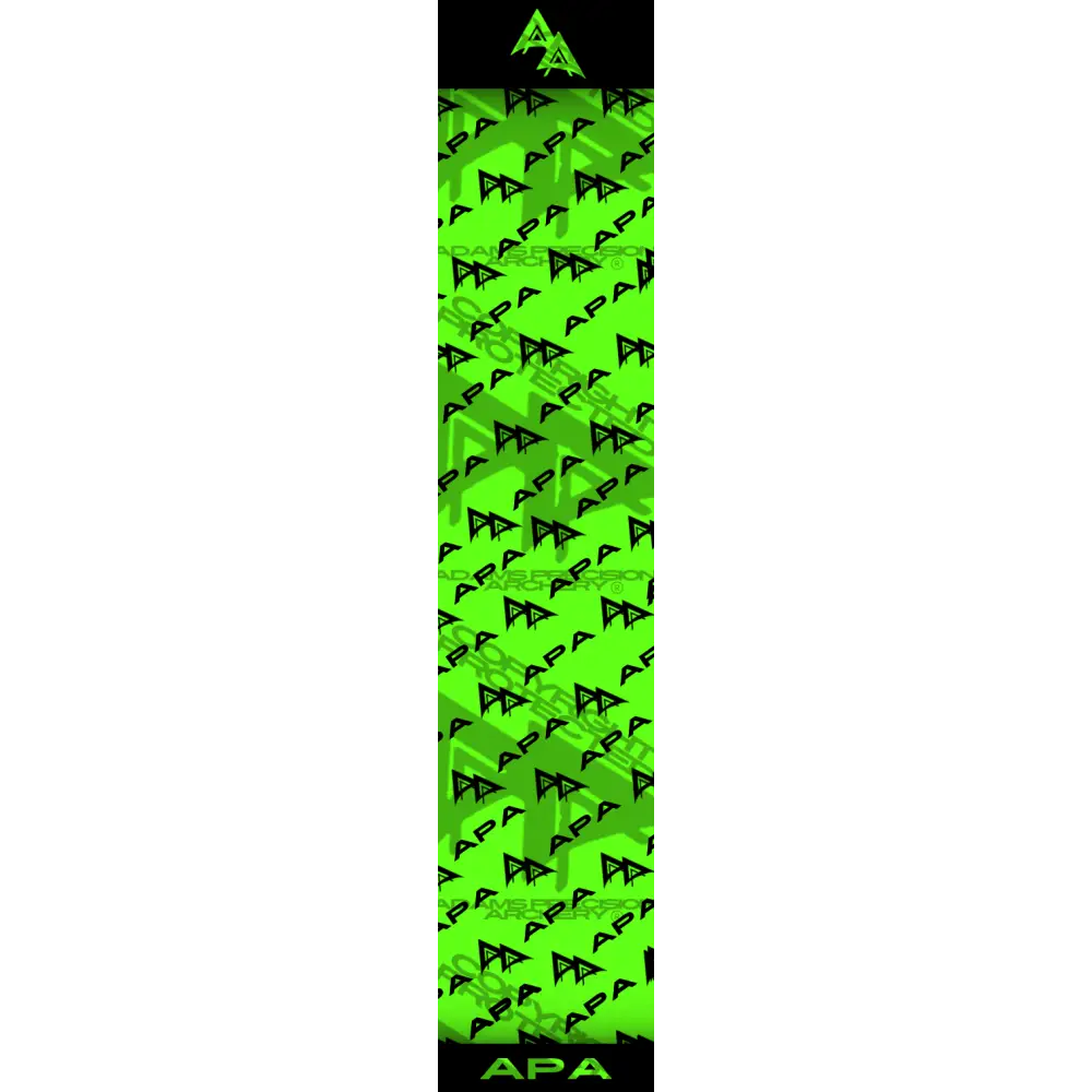 APA BRANDED FLO GREEN ARROW WRAP FLUORESCENT / BANDED APA BRANDED SERIES