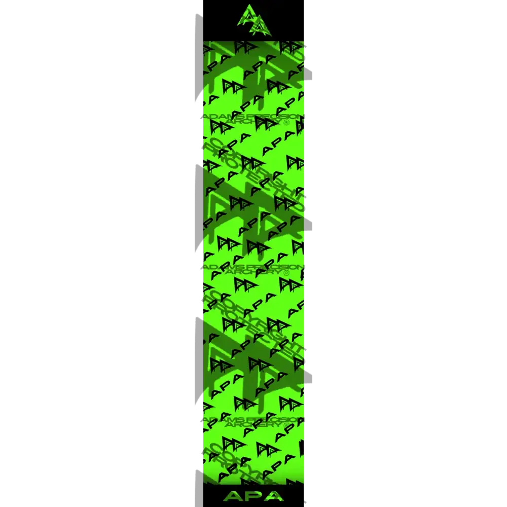 APA BRANDED FLO GREEN ARROW WRAP FLUORESCENT / BANDED APA BRANDED SERIES
