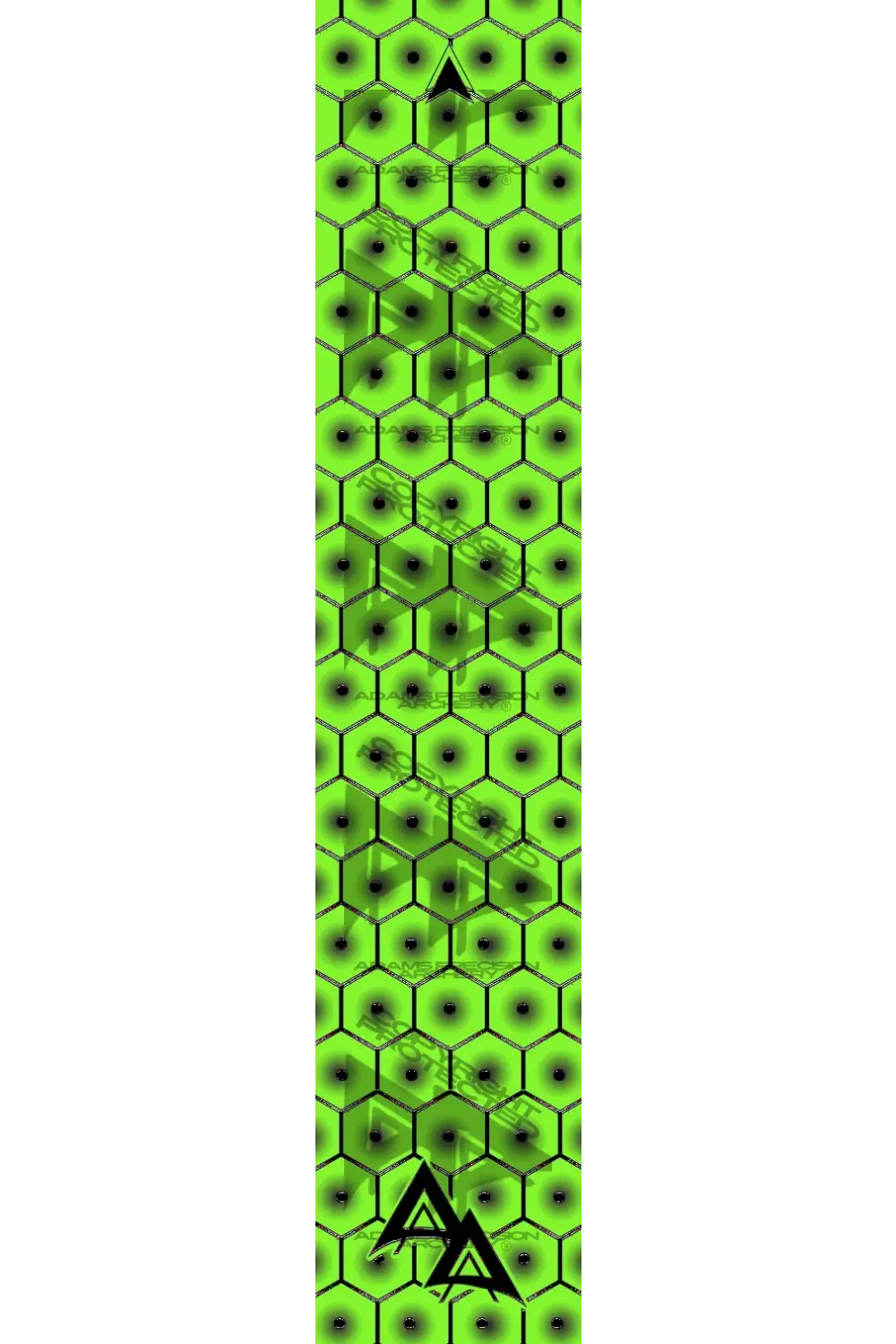APA BULLSEYE HEX SERIES ARROW WRAPS - FLO GREEN FLUORESCENT