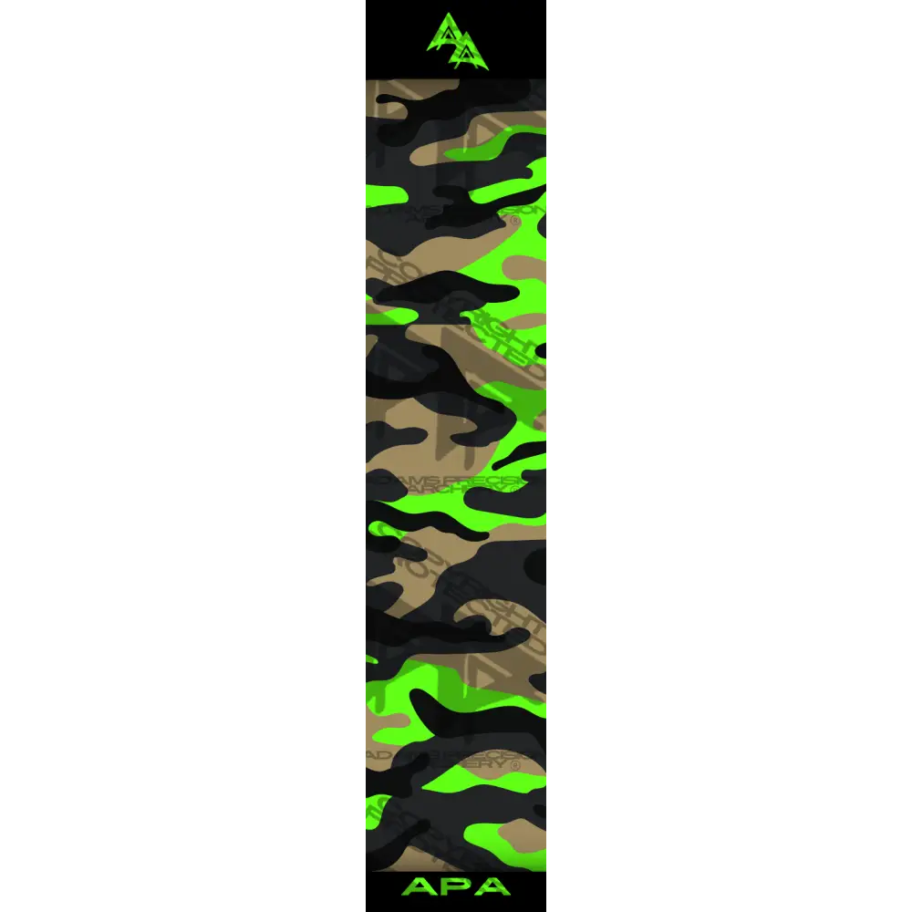 APA CAMP CAMO SERIES ARROW WRAPS - EARTH GREEN MATTE (STANDARD)
