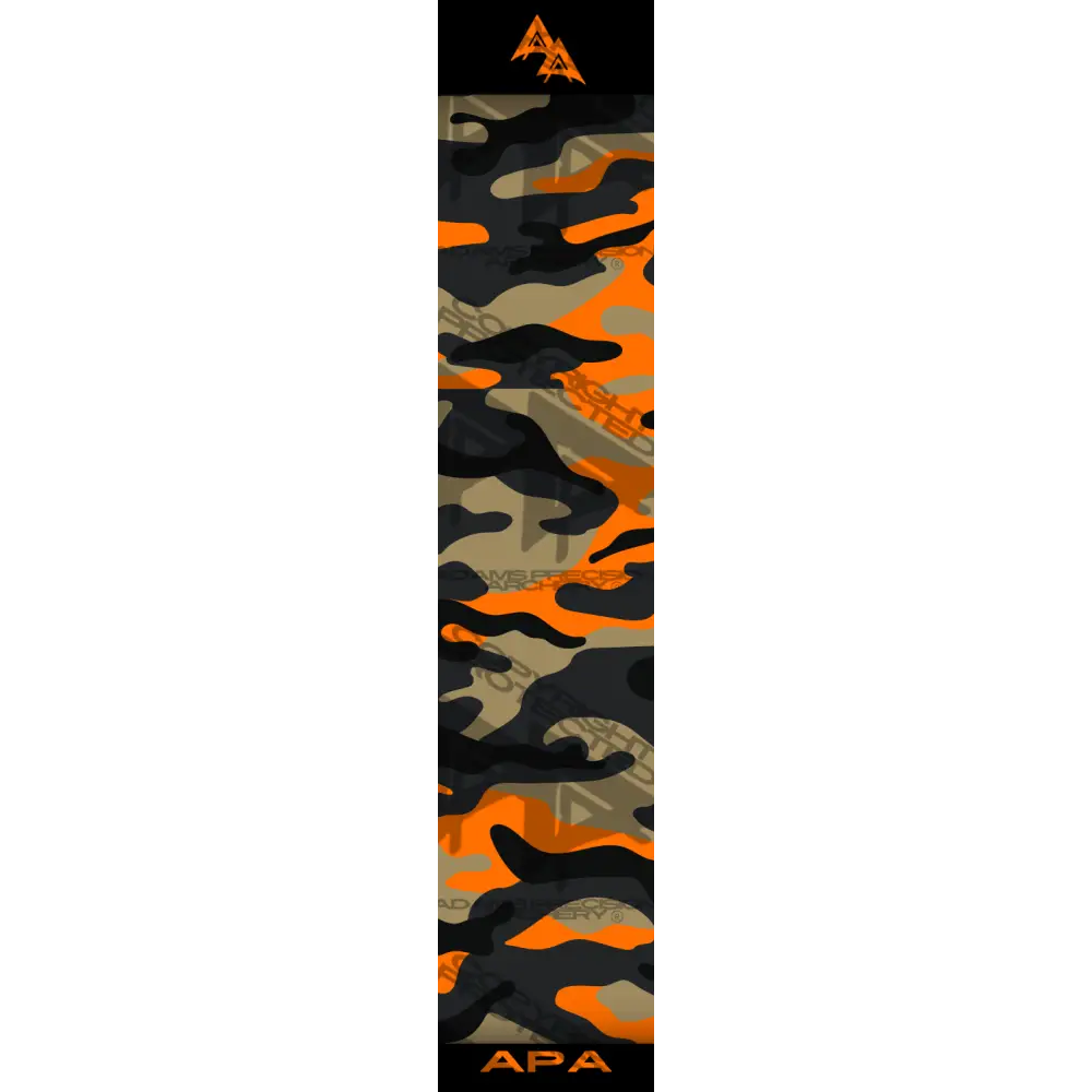 APA CAMP CAMO SERIES ARROW WRAPS - EARTH ORANGE MATTE (STANDARD)