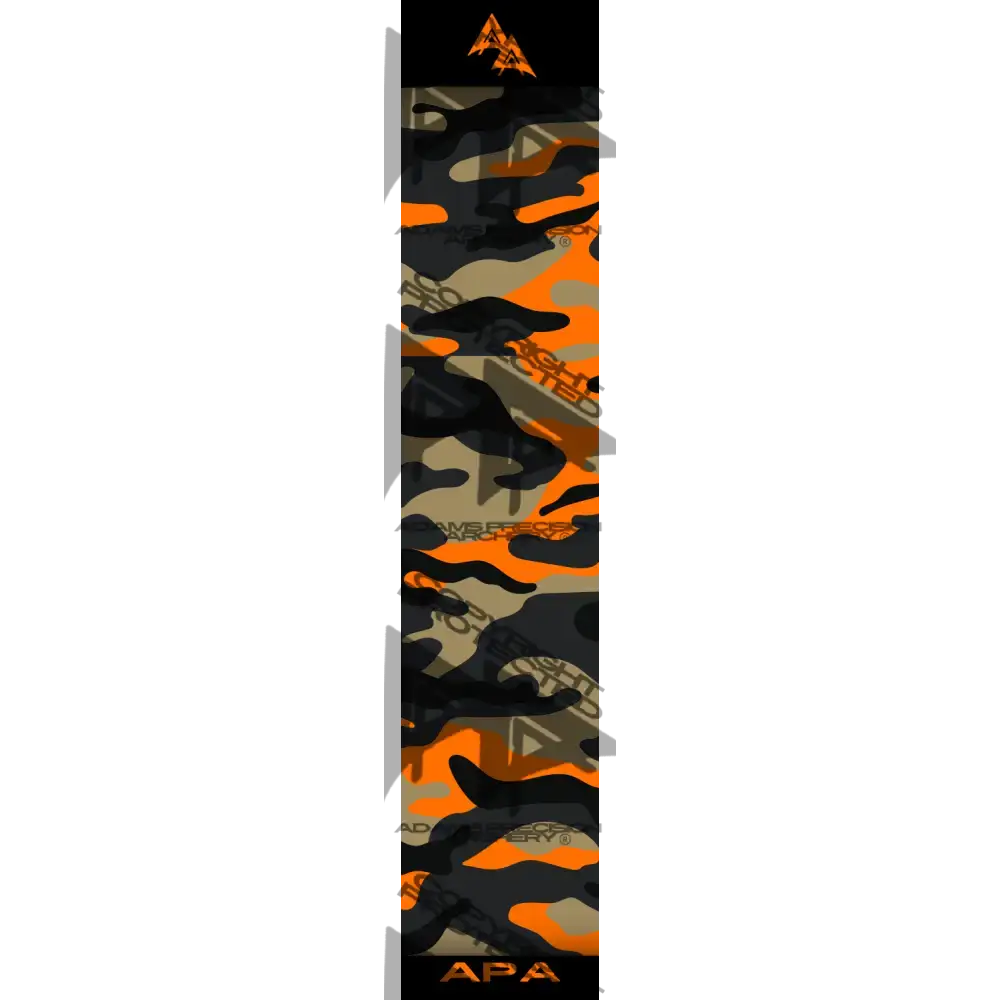 APA CAMP CAMO SERIES ARROW WRAPS - EARTH ORANGE MATTE (STANDARD)
